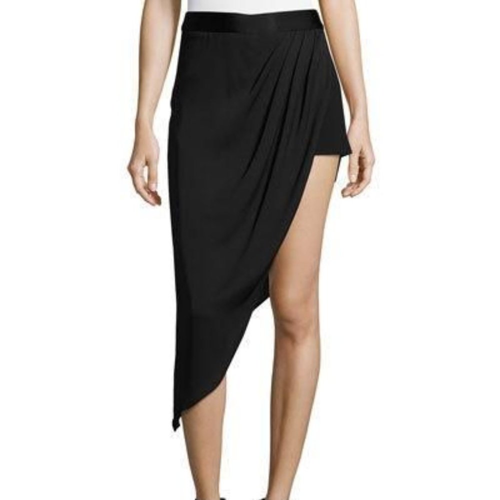 New Haute Hippie Tux Slayer Asymmetric Skirt